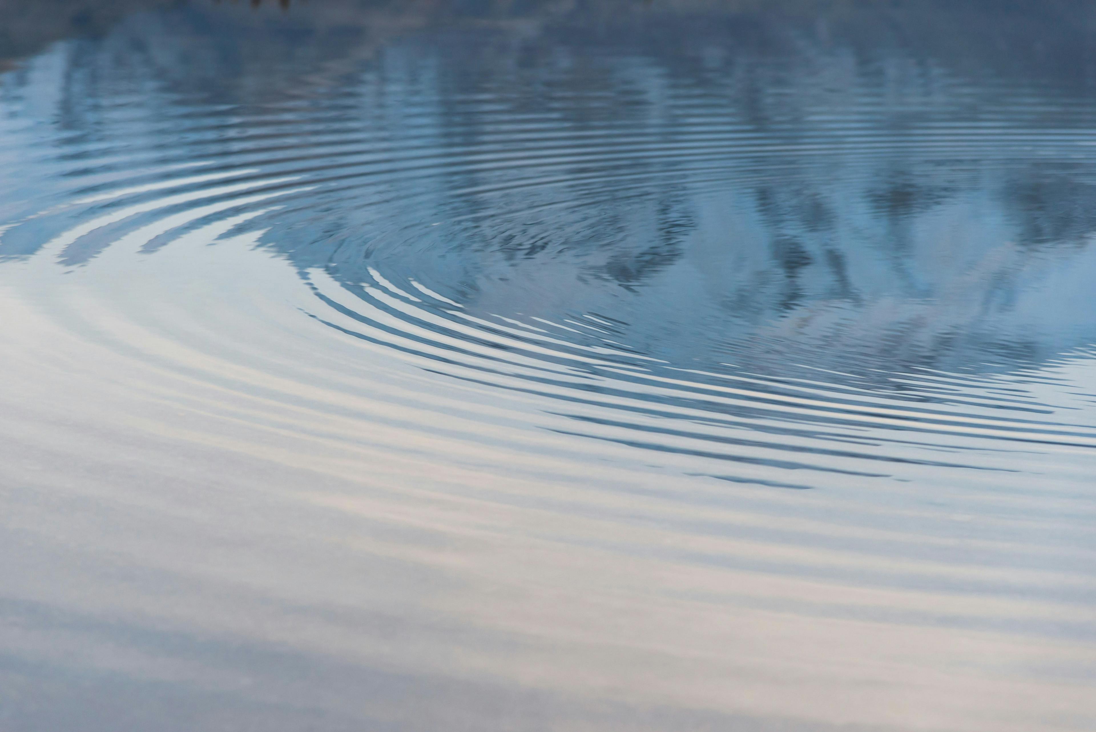 Ripples on a body of water